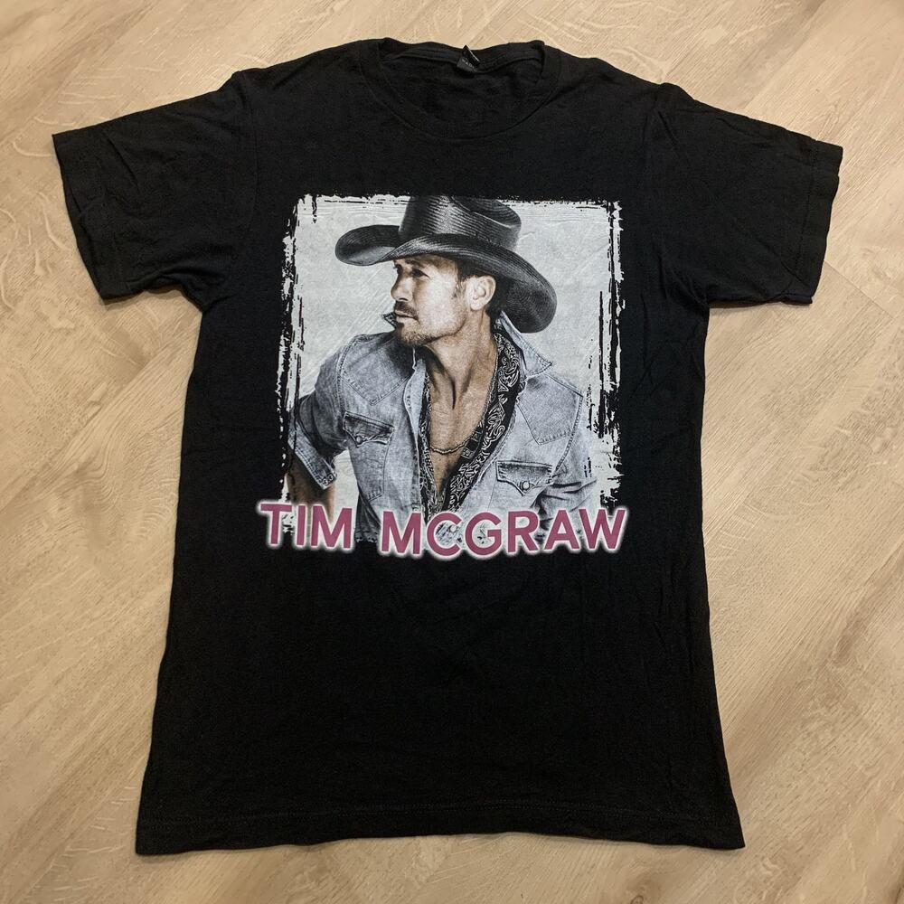 Tim McGraw 2012 Tour T-Shirt Men's Small S Black Sundown Heaven Town Band Tee
